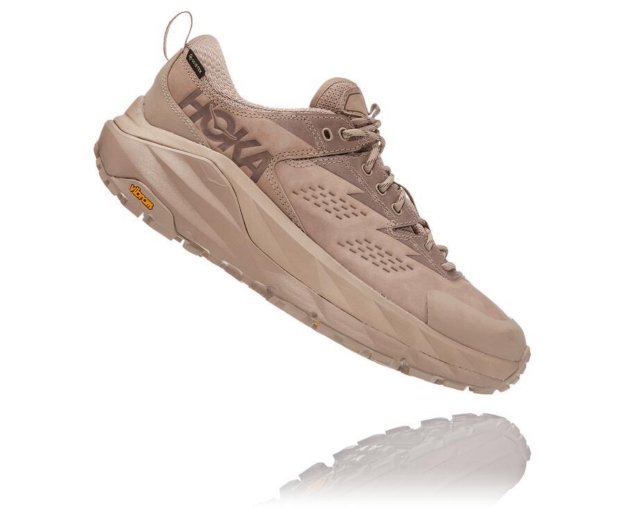 Zapatillas Trail Hoka One One Hombre - Kaha Bajas Gore-Tex - Beige - BZJ429073